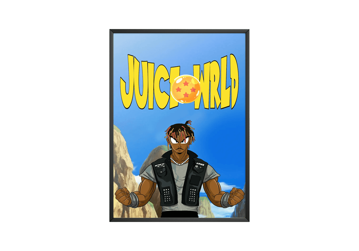 Juice WRLD x Dragon Ball Poster - Posters, Prints & Wall Art | HYPE Posters