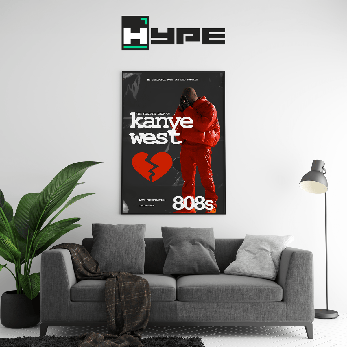 Kanye West 808 Poster - Posters, Prints & Wall Art | HYPE Posters