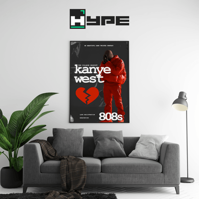 Kanye West 808 Poster - Posters, Prints & Wall Art | HYPE Posters