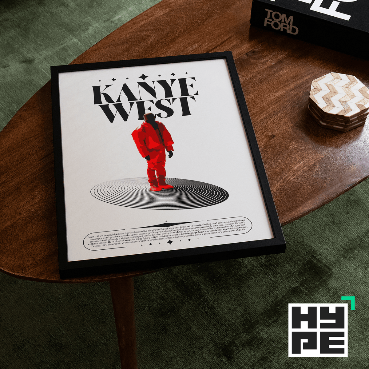 Kanye West Feature Poster - Posters, Prints & Wall Art | HYPE Posters
