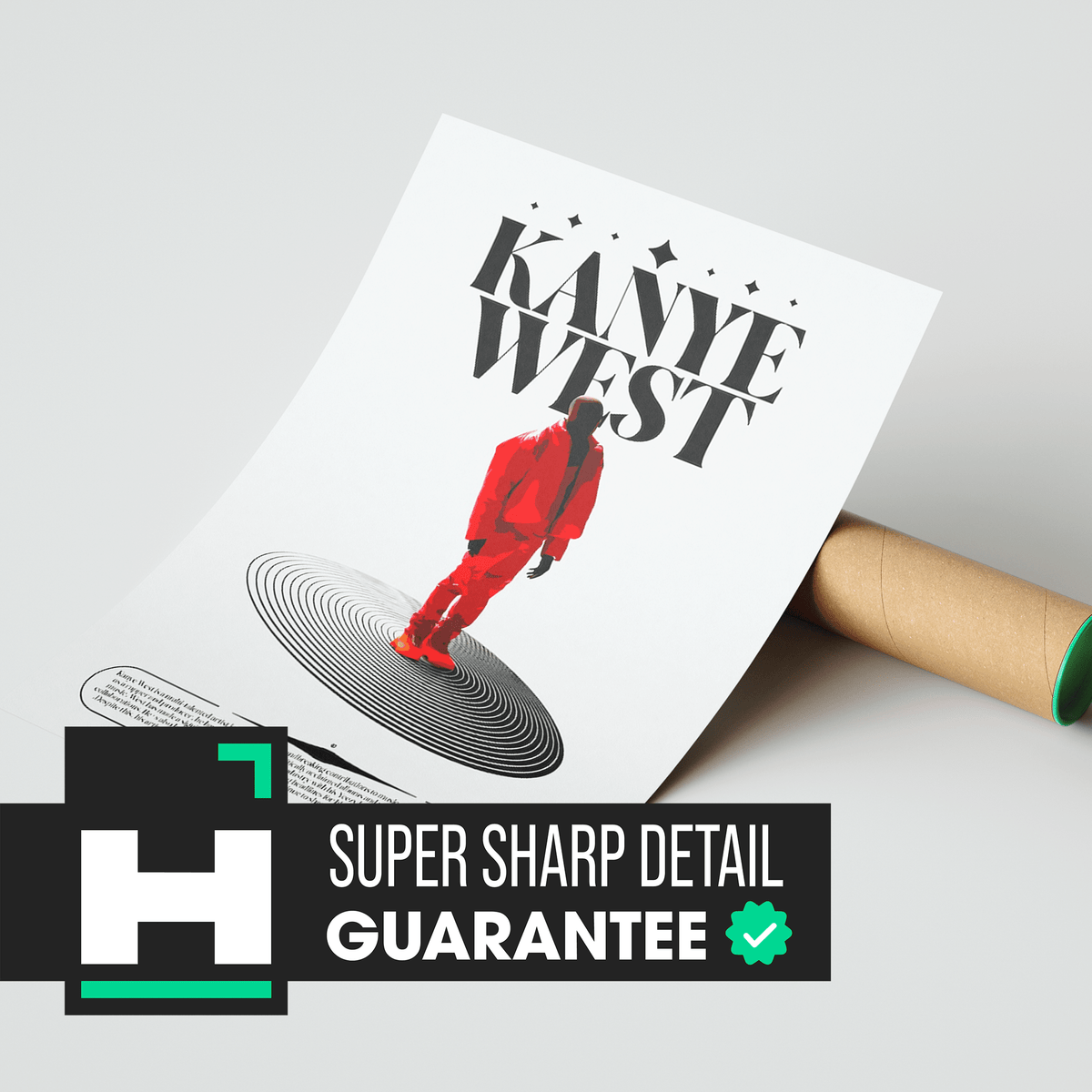 Kanye West Feature Poster - Posters, Prints & Wall Art | HYPE Posters