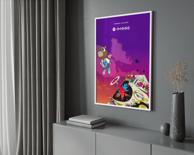 Kanye West 'Graduation' Spotify Poster - Posters, Prints & Wall Art | HYPE Posters