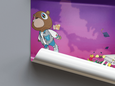 Kanye West 'Graduation' Spotify Poster - Posters, Prints & Wall Art | HYPE Posters