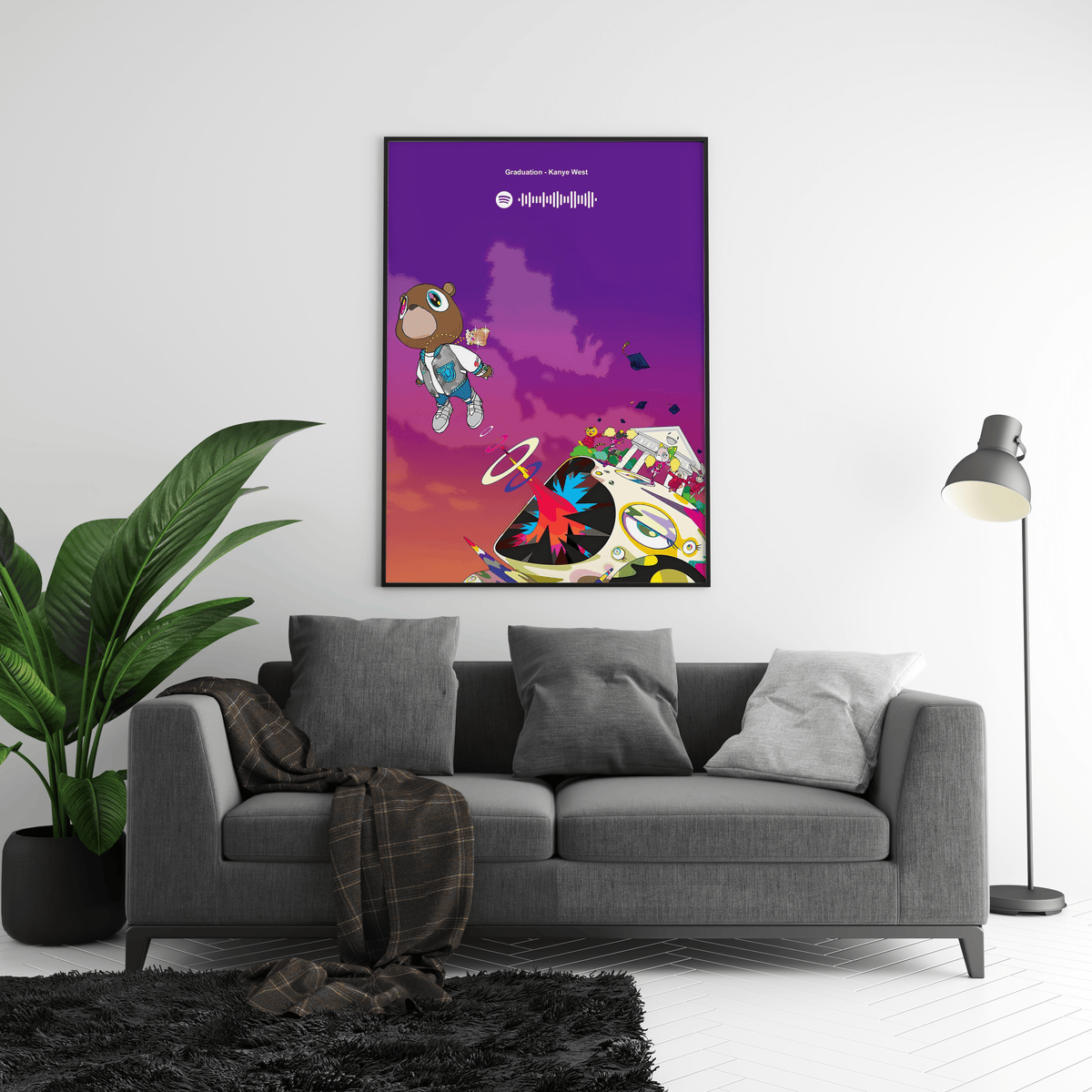 Kanye West 'Graduation' Spotify Poster - Posters, Prints & Wall Art | HYPE Posters
