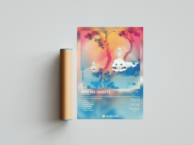 Kanye West 'Kids See Ghosts' Album Poster - Posters, Prints & Wall Art | HYPE Posters