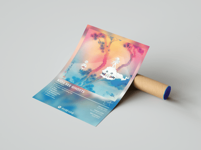 Kanye West 'Kids See Ghosts' Album Poster - Posters, Prints & Wall Art | HYPE Posters