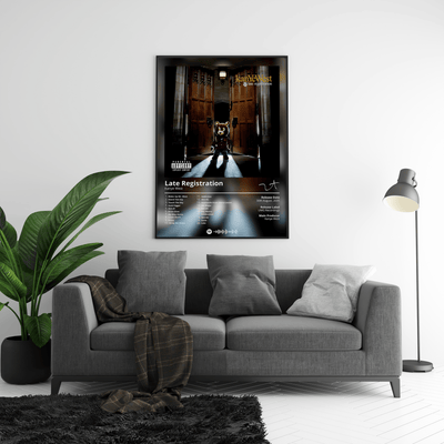 Kanye West 'Late Registration' Album Poster - Posters, Prints & Wall Art | HYPE Posters