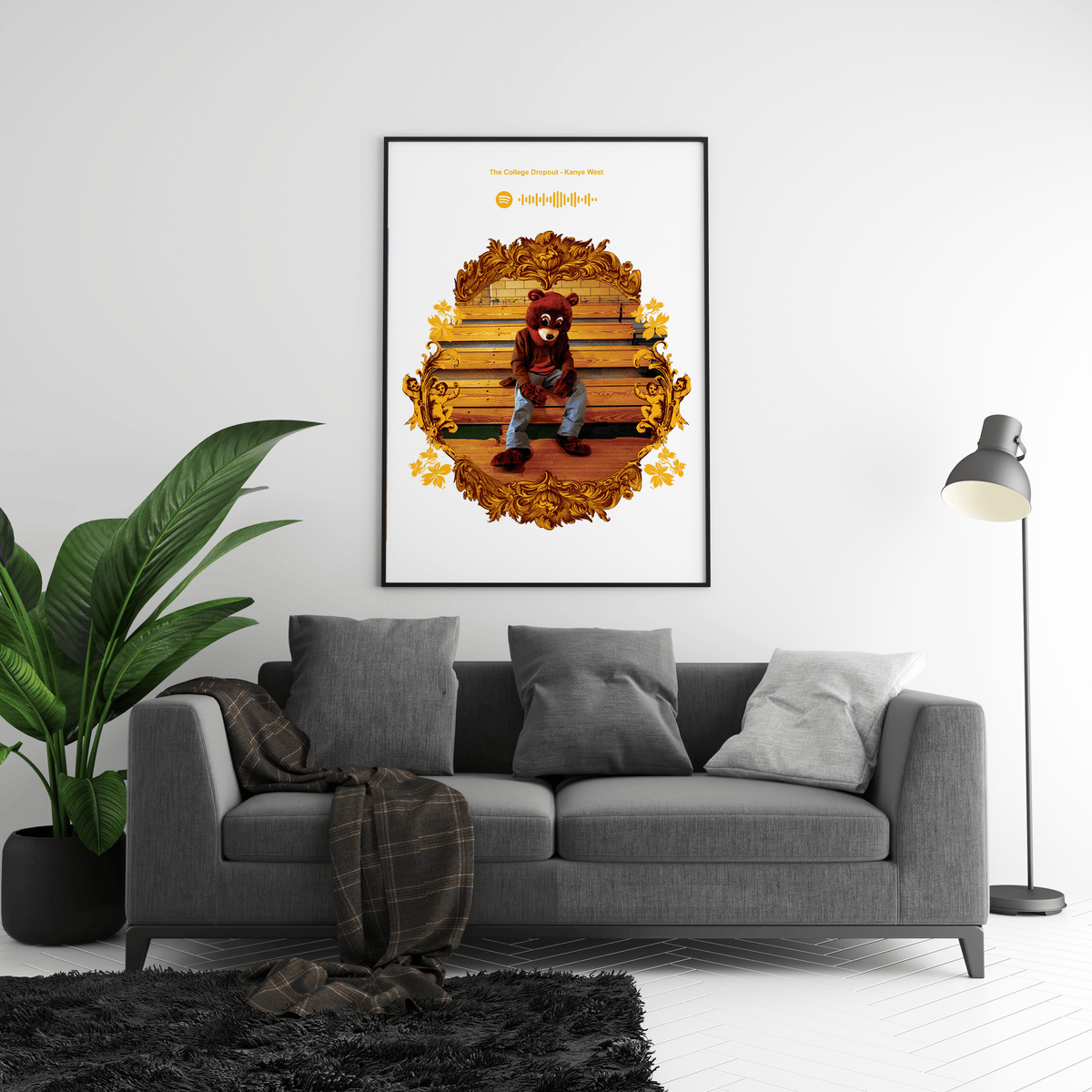 Kanye West 'The College Dropout' Spotify Poster - Posters, Prints & Wall Art | HYPE Posters