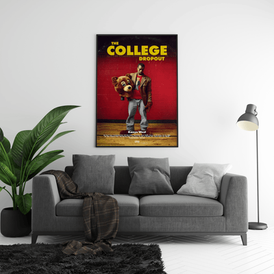 Kanye West 'The College Dropout' V2 Poster - Posters, Prints & Wall Art | HYPE Posters