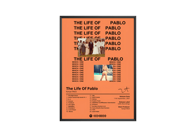 Kanye West 'The Life Of Pablo' Album Poster - Posters, Prints & Wall Art | HYPE Posters