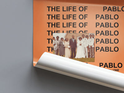 Kanye West 'The Life Of Pablo' Spotify Poster - Posters, Prints & Wall Art | HYPE Posters