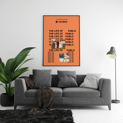 Kanye West 'The Life Of Pablo' Spotify Poster - Posters, Prints & Wall Art | HYPE Posters