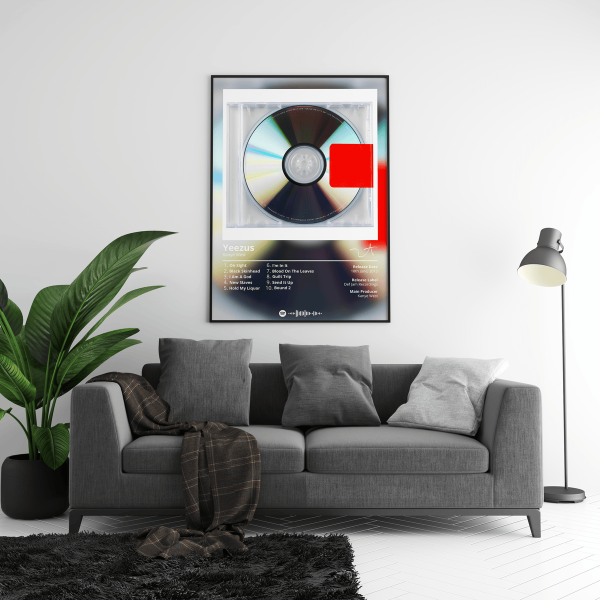 Kanye West 'Yeezus' Album Poster - Posters, Prints & Wall Art | HYPE Posters