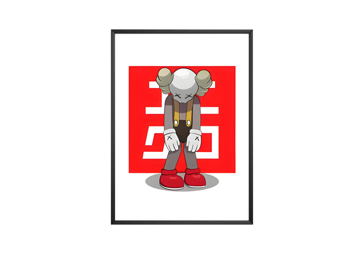 Kaws Sad Square Poster - Posters, Prints & Wall Art | HYPE Posters