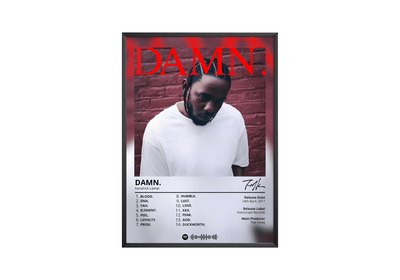 Kendrick Lamar - "Damn" Album Poster - Posters, Prints & Wall Art | HYPE Posters