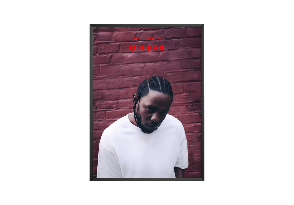 Kendrick Lamar 'DAMN' Spotify Poster - Posters, Prints & Wall Art | HYPE Posters