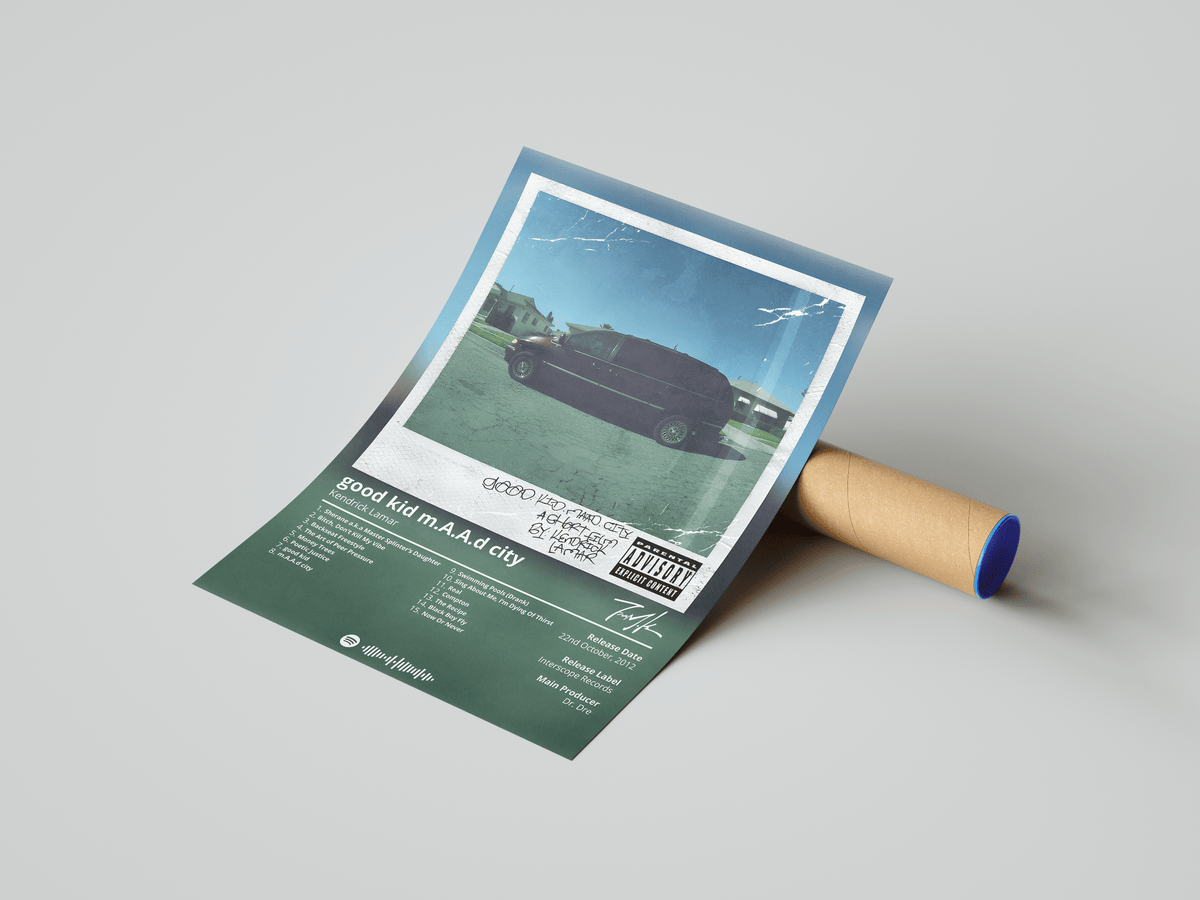 Kendrick Lamar - "Good Kid Maad City" Album Poster - Posters, Prints & Wall Art | HYPE Posters