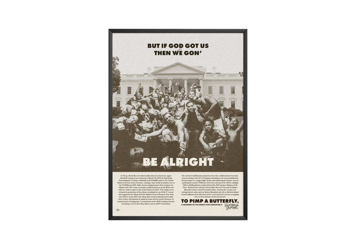 Kendrick Lamar 'We Gon Be Alright' Poster - Posters, Prints & Wall Art | HYPE Posters