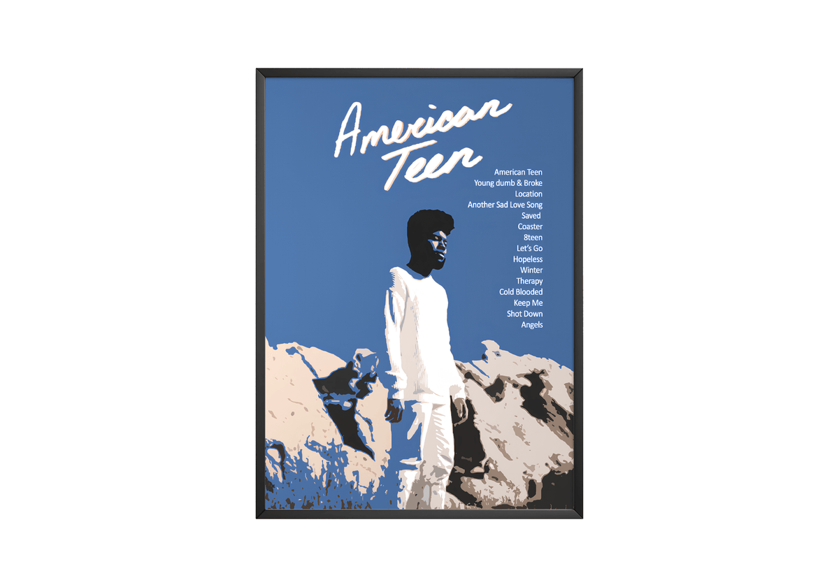 Khalid - "American Teen" Poster - Posters, Prints & Wall Art | HYPE Posters