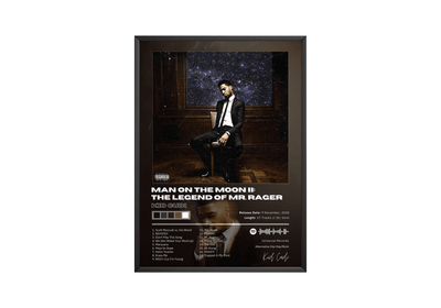 Kid Cudi 'Man On The Moon II: The Legend of Mr. Rager' Album Poster - Posters, Prints & Wall Art | HYPE Posters
