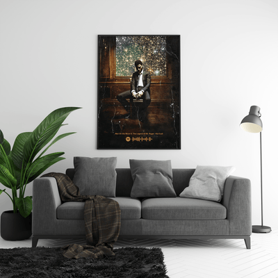 Kid Cudi 'Man On The Moon II: The Legend Of Mr. Rager' Spotify Poster - Posters, Prints & Wall Art | HYPE Posters
