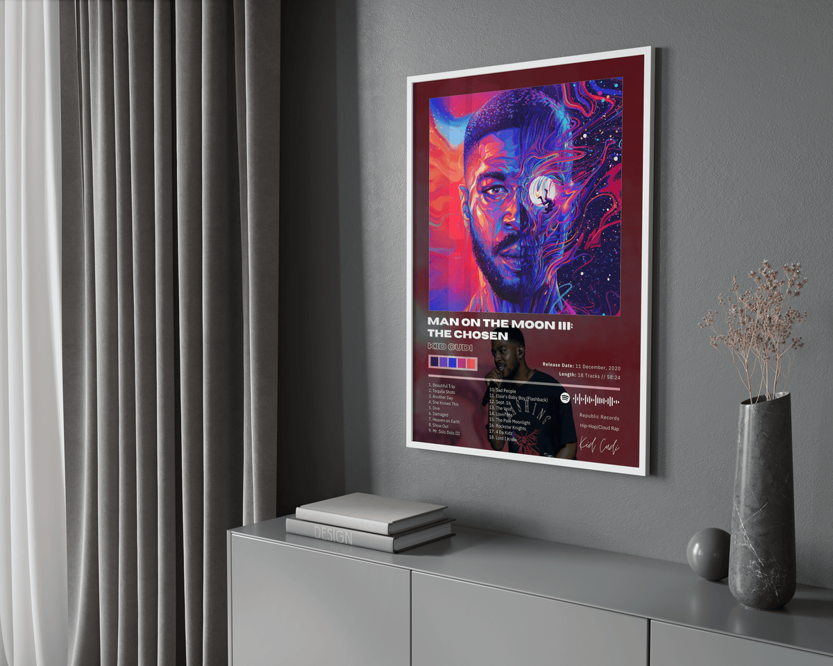 Kid Cudi 'Man On The Moon III' Album Poster - Posters, Prints & Wall Art | HYPE Posters