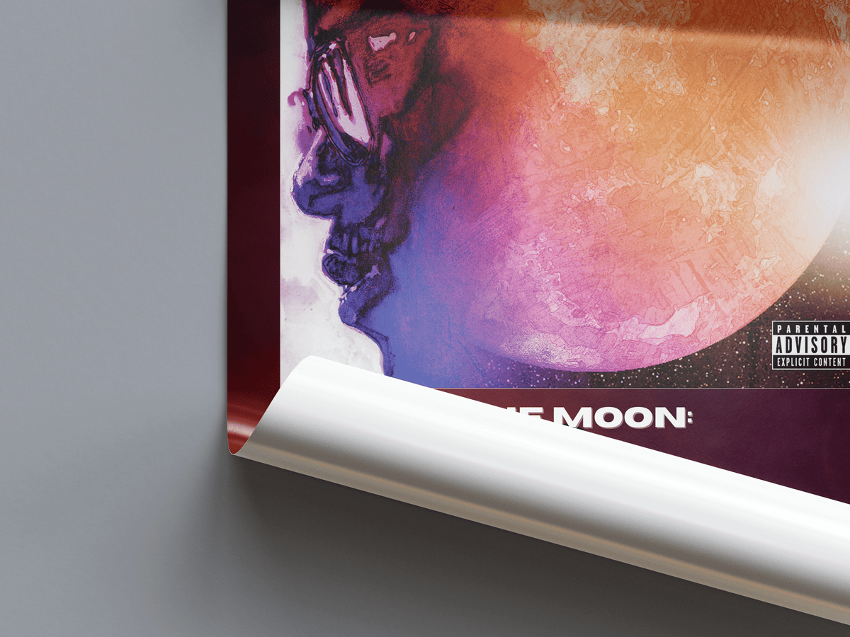 Kid Cudi 'Man On The Moon: The End Of Day' Album Poster - Posters, Prints & Wall Art | HYPE Posters