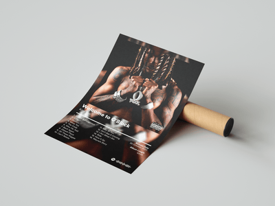 King Von 'Welcome To O Block' Album Poster - Posters, Prints & Wall Art | HYPE Posters