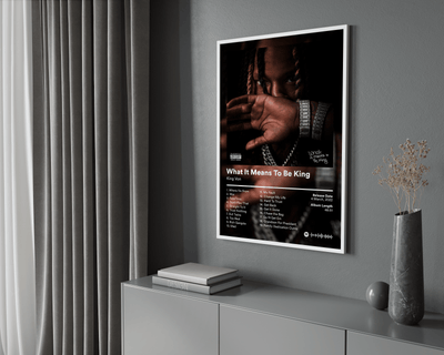 King Von 'What It Means To Be King' Album Poster - Posters, Prints & Wall Art | HYPE Posters