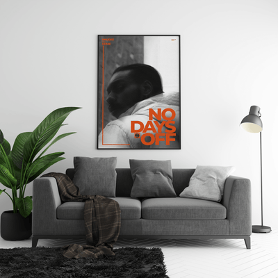 Knucks - No Days Off Poster - Posters, Prints & Wall Art | HYPE Posters