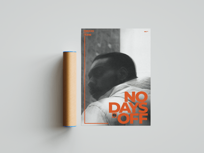 Knucks - No Days Off Poster - Posters, Prints & Wall Art | HYPE Posters