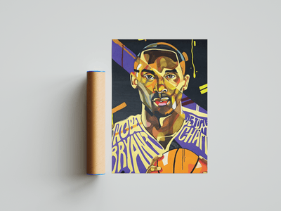 Kobe Bryant Painting Poster - Posters, Prints & Wall Art | HYPE Posters