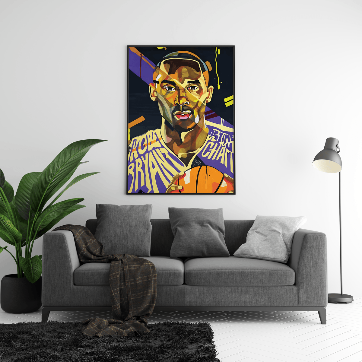 Kobe Bryant Painting Poster - Posters, Prints & Wall Art | HYPE Posters