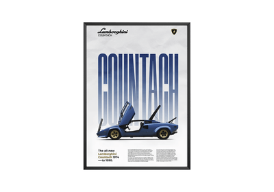 Lamborghini Countach Classic Series Poster - Posters, Prints & Wall Art | HYPE Posters