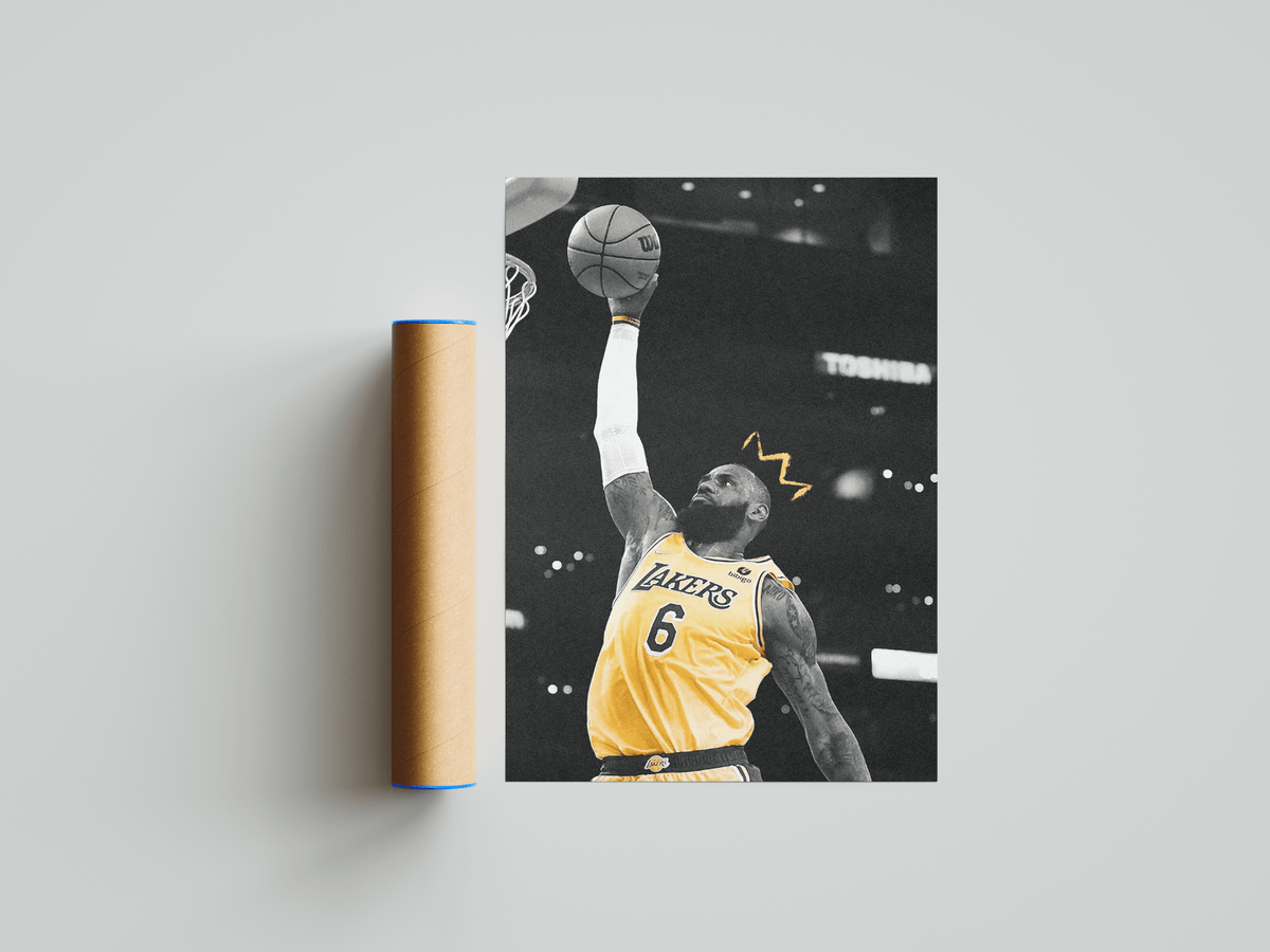 Lebron James 'KING' Poster - Posters, Prints & Wall Art | HYPE Posters