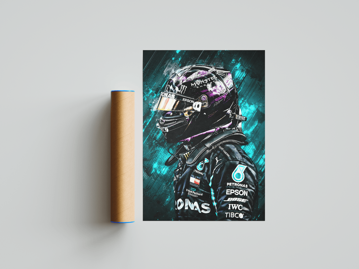 Lewis Hamilton Painting Poster - Posters, Prints & Wall Art | HYPE Posters