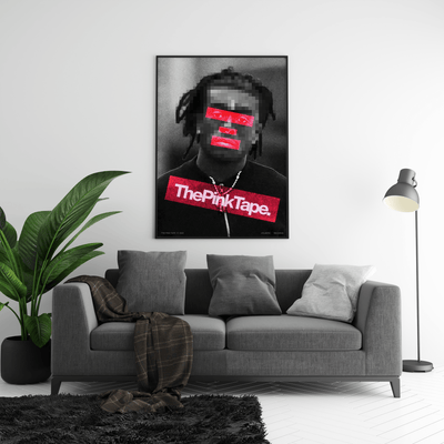 Lil Uzi Vert 'Red Pink Tapes' Poster - Posters, Prints & Wall Art | HYPE Posters
