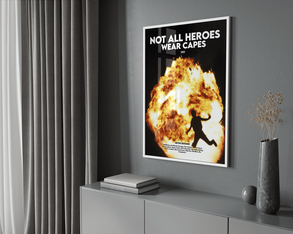 Metro Boomin 'Not All Heroes Wear Capes' Poster - Posters, Prints & Wall Art | HYPE Posters