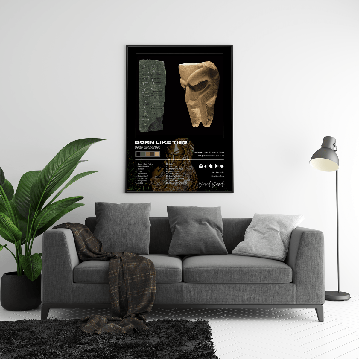MF DOOM 'BORN LIKE THIS' Album Poster - Posters, Prints & Wall Art | HYPE Posters
