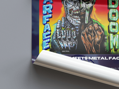 MF DOOM 'Czarface Meets Metal Face' Album Poster - Posters, Prints & Wall Art | HYPE Posters