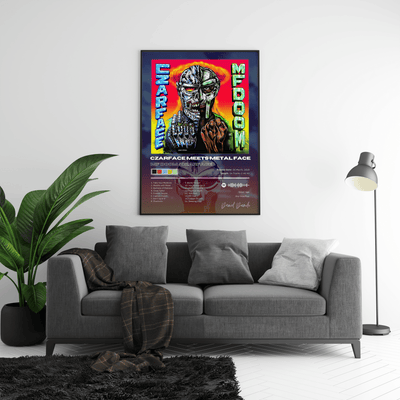 MF DOOM 'Czarface Meets Metal Face' Album Poster - Posters, Prints & Wall Art | HYPE Posters