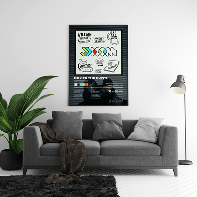 MF DOOM 'Key To The Cuffs' Album Poster - Posters, Prints & Wall Art | HYPE Posters