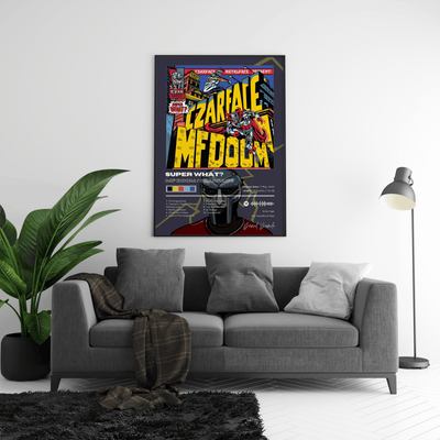 MF DOOM 'Super What?' Album Poster - Posters, Prints & Wall Art | HYPE Posters