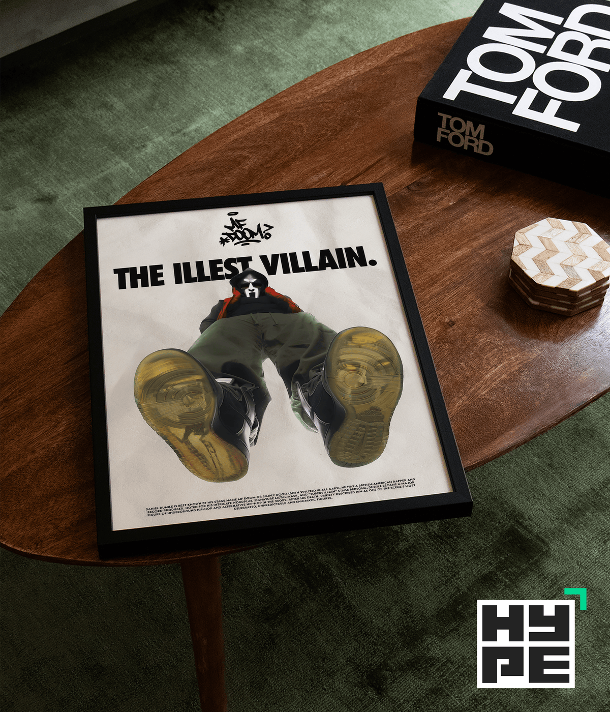 MF Doom 'The Illest Villain' Poster - Posters, Prints & Wall Art | HYPE Posters