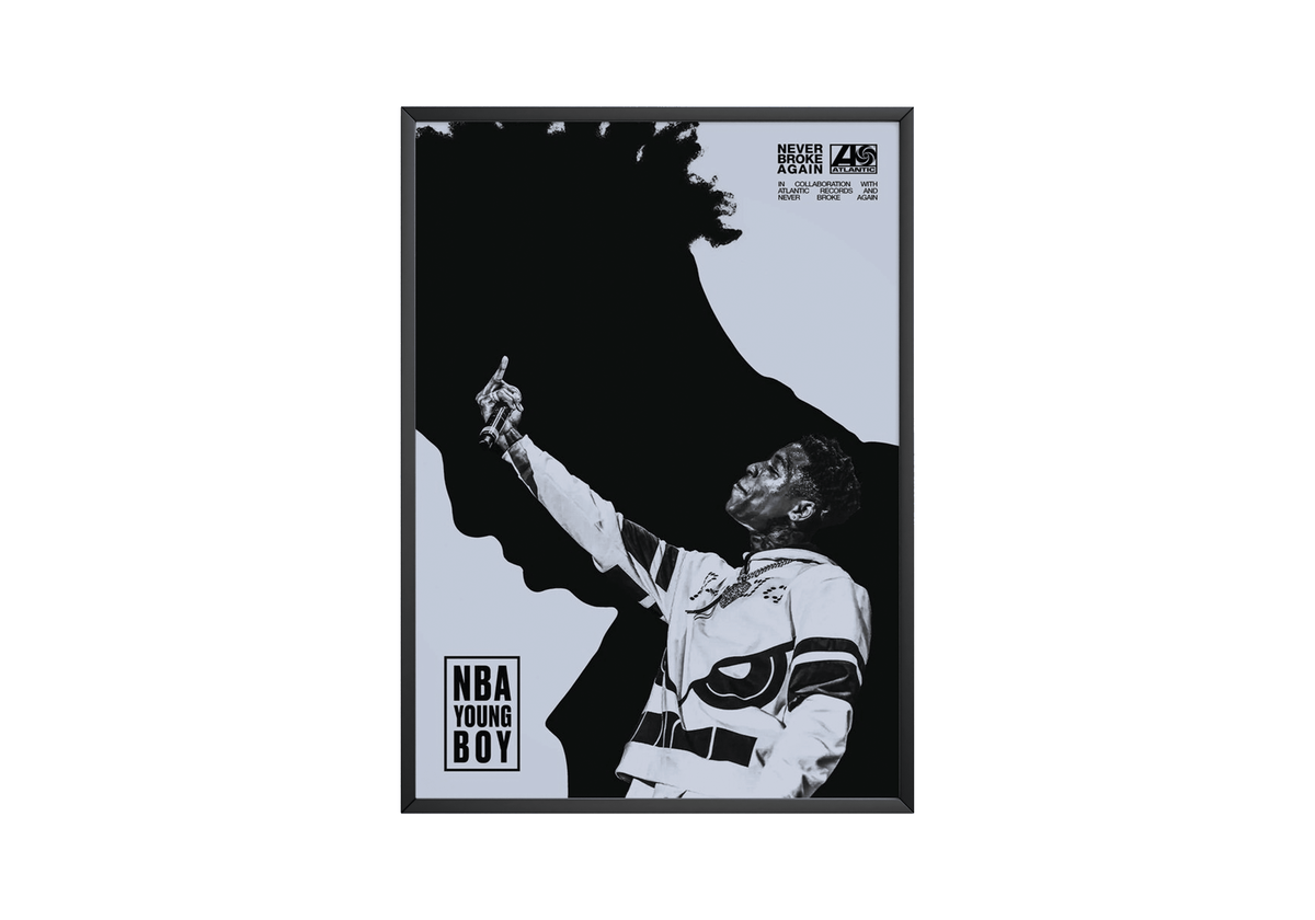 NBA Young Boy 'Silhouette' Poster - Posters, Prints & Wall Art | HYPE Posters
