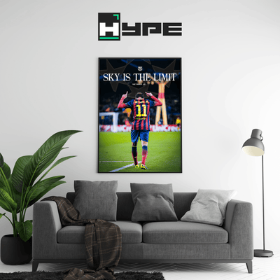 Neymar Jr 'Sky Is The Limit' Poster - Posters, Prints & Wall Art | HYPE Posters