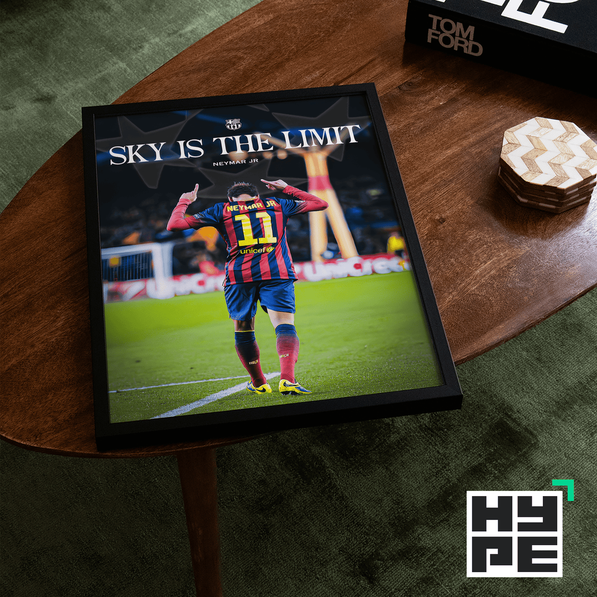 Neymar Jr 'Sky Is The Limit' Poster - Posters, Prints & Wall Art | HYPE Posters