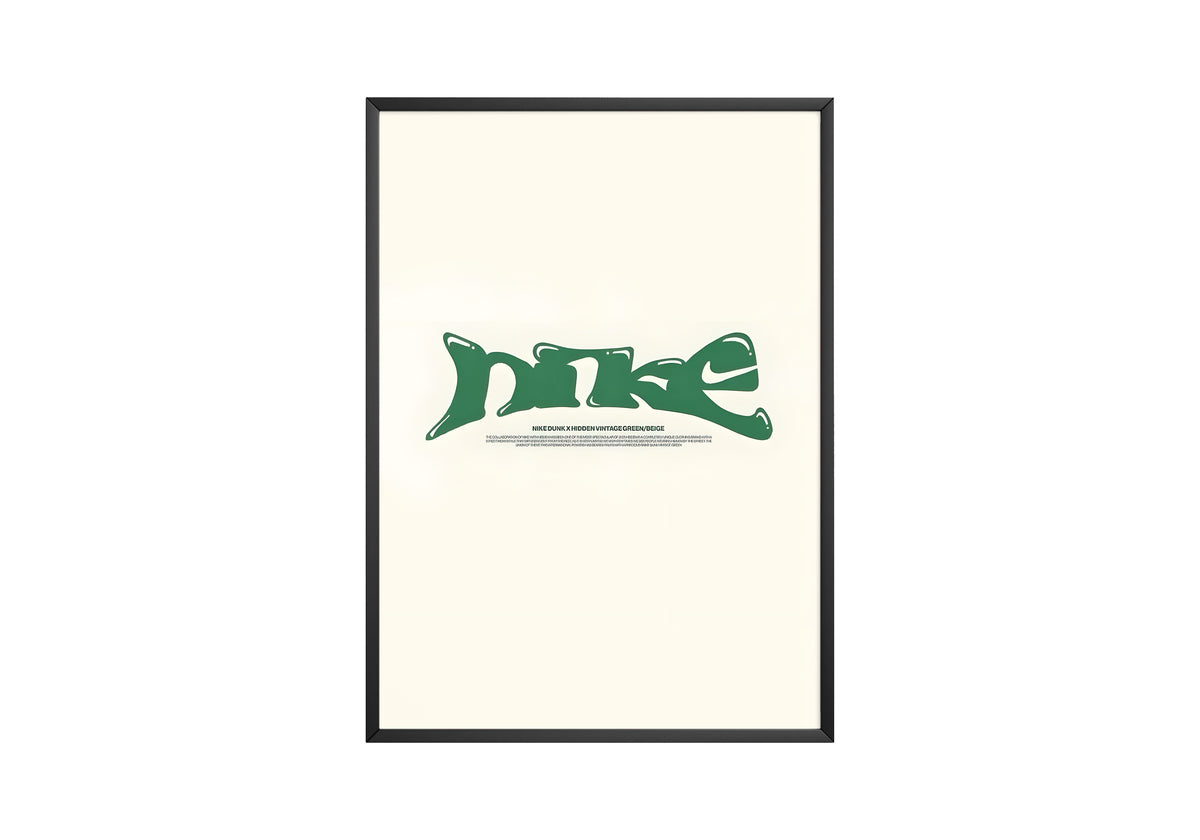 Nike Green Poster - Posters, Prints & Wall Art | HYPE Posters