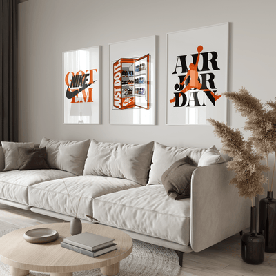 Nike Orange Aesthetic Poster Set - Posters, Prints & Wall Art | HYPE Posters