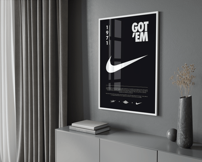 Nike Origins Black Poster - Posters, Prints & Wall Art | HYPE Posters